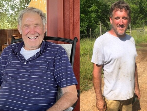 Bass Hyatt and Bruce Church at Cole Creek Farms 